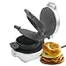 Máquina eléctrica para hacer sándwich de hamburguesas, máquina para hacer hamburguesas, tostadora de huevos, hornear crepas, sartén, pan, carne, parrilla para el desayuno