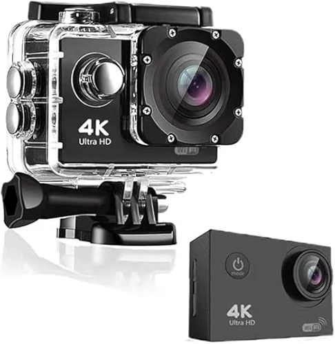 Câmera Go Cam Pro Sport Ultra 4k HD 1080p, Câmera Digital Prova D’água Filmadora, WIFI Integrado e Estabilização de Imagem.