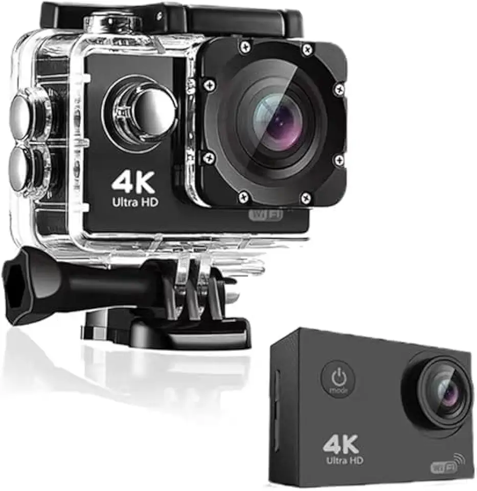 Câmera Go Cam Pro Sport Ultra 4k HD 1080p, Câmera Digital Prova D’água Filmadora, WIFI Integrado e Estabilização de Imagem.