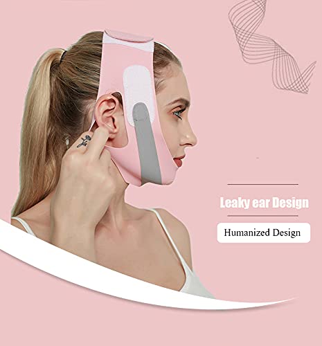 Chin Strap For Snoring, Breathable And Adjustable Chin Strap For Mouth Breathers, Stop Snoring Chin Strap Anti Snore Devices For Men And Women(Pink) #TOP3