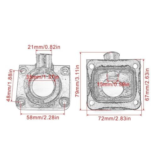 Conector de carburador para Yamaha Banshee en rutas 3