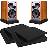 Clarité sonore supérieure: les coussinets d'isolement du moniteur de studio réduisent les vibrations et la résonance indésirable, offrant une lecture audio plus propre et plus précise pour le mélange et la maîtrise, en veillant à ce que votre son soit entendu exactement comme prévu.