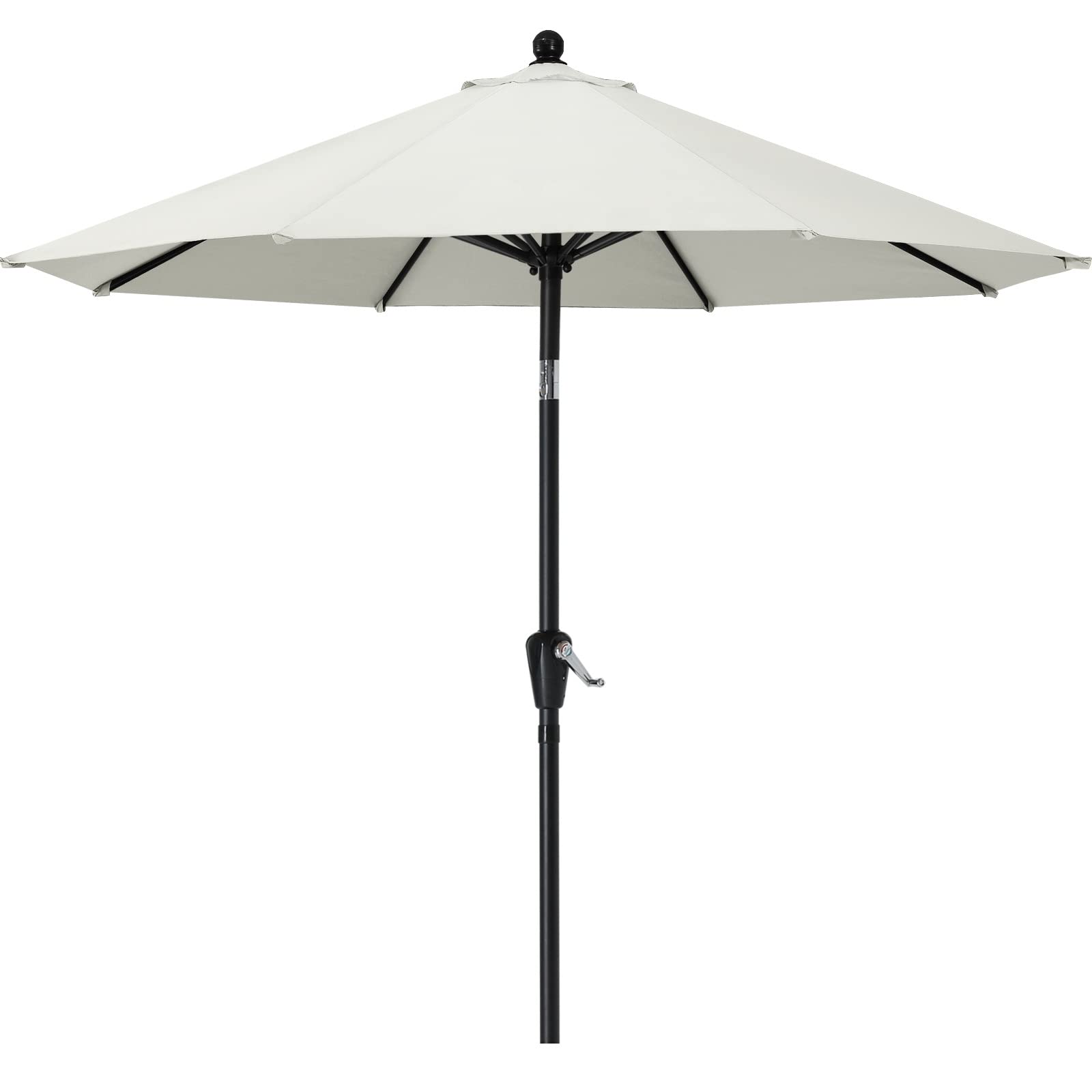 MASTERCANOPY 230 cm Sonnenschirm Patioschirm Gartenschirm Terrassenschirm Tischschirm Martkschirm 8 Rippen, Hellbeige