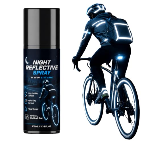 100ml Night Reflective Spray Paint, Weatherproof Safety Luminous Paint, Invisible Fluorescent Paints Reflective Coating Spray For Outdoor Riding Running Cycling Camping Walking