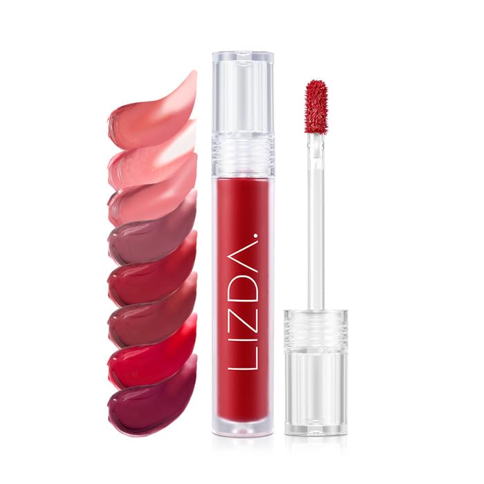 JoseonGotElephant Lizda Glow Fit - Tinte de agua para mantillo, 0.11 oz, 8 colores, estilo ABG, maquillaje coreano K-beauty K-lip tinte MLBB Douyin