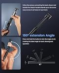 NUBACK Back Shaver for Men, Cordless Back Hair Trimmer for Men with Extendable Long Ergonomic Handle, Body Groomer Razor with Wider Blade