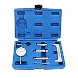 ReluxGo 7 Pcs Diesel Fuel Injection Pump Timing Gauge, Static Regulator Adapter Setting Plug Kit, VE Pump Dial Indicator VAS 6079 for VW Audi Volvo Dodge Cummins