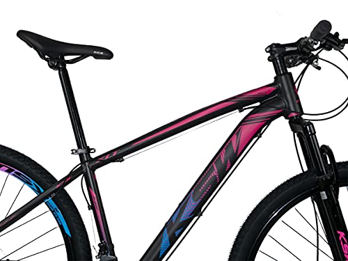 BICICLETA ARO 29 KSW XLT COLOR - 21V CAMBIOS SHIMANO (PINK+AZUL, 17)