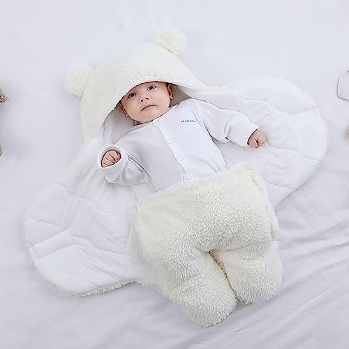 Baby Swaddle Blanket,Baby Sleeping Bag,Newborn Essentials Softness Plush Baby Sleeping Receiving Blanket for Babies 6-12 Months - Image 5