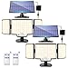 BEWEGUNGSMELDER günstig Kaufen-SIGRILL Solarlampen für Außen, 212LED Große Solarleuchte Aussen mit Bewegungsmelder, IP65 Wasserdichte Solar Strahler mit 3 Modi, 340°Beleuchtungswinkel, Solarlampen für Garage (2 Stück - Warmweiß)