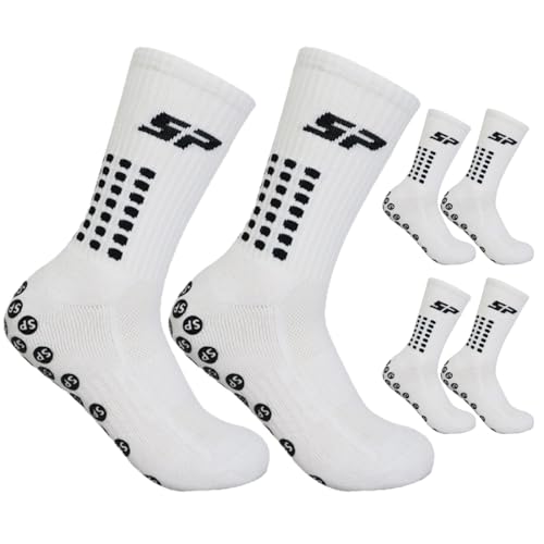 GXGM 3 Pares Calcetines Deportivos Antideslizantes, Calcetines Tenis, Calcetines Trabajo Hombre Mujer para Running, Fútbol, Rugby, Carrera, Baloncesto, Senderismo