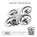 RC Small Drone with Dual Cameras, Propeller Guard, Altitude Hold, One-Key Takeoff, 3D Flips, 2 Batteries, Intelligent Obstacle Avoidance, Remote Control Helicopter Airplane, Hovering, APP Control, LED Lights, for Beginners FPV Palm Takeoff Mini Quadcopter (Orange)
