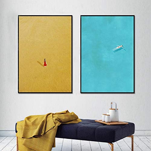Décoration murale de salon avec les affiches de piscine de 70x100 cm