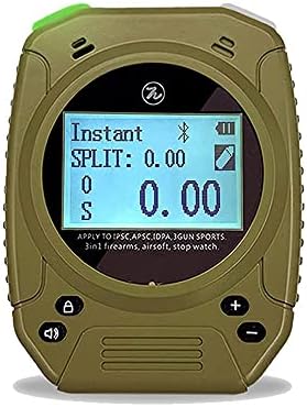 Design-Pie Shot Timer Multifunction Shooting Timers for Pistols, Rifle, Dry Fire Training Shot in IPSC IDPA 3 Gun Shooting Competition Timer (Desert)