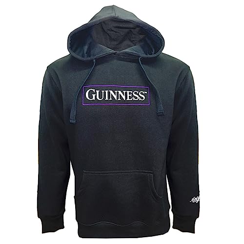 Guinness Black Hoodie With Harp Emblem Graphic