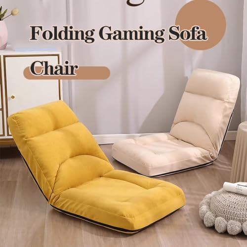 Fauteuil de sol rose réglable et canapé de jeu pliable à dossier - 7