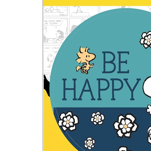 Image of Peanuts Snoopy Be Happy Adhesive Vinyl Decal