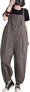 [Icyrain] パンツ オーバーオール レディース 作業ズボン サロペット ロングパンツ ゆったり Overalls ワークパンツ つなぎ春 夏 秋 冬