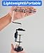 LINOCA Fishing Line Spooler Winder with Clamp Adjustable Stable Line Reel Spooler Machine Portable Spooling Station System Fishing Accessories Line Remover Tool