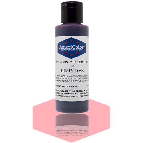 AmeriColor AmeriMist Dusty Rose Airbrush Food Color, 4.5 oz
