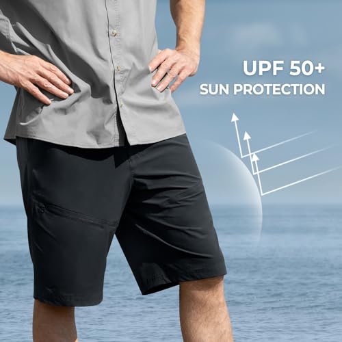 KastKing Cool Caster Men's Fishing Shorts, UPF 50+ Hiking Shorts, 10.5” and 7.5” Available, Water Repellent, 4-Way Stretch4