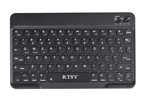 Image of RTSY Keyboard Case for for Lenovo Tab Plus 11.5 Inch 2024 with Anti Drops Keys, PU Leather Case with Magnetically Detachable Wireless Bluetooth KB