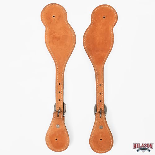 Image of HILASON Black Accent Western Spur Straps Leather Black Accent | Spur Straps | Leather Spur Straps | spur Straps for Women and Men | spur Straps Western