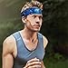 Forchrinse Blue Galaxy Starry Space Sky Print Sport Headbands for Women Men Fashion Headband Sweatbands for Yoga Running