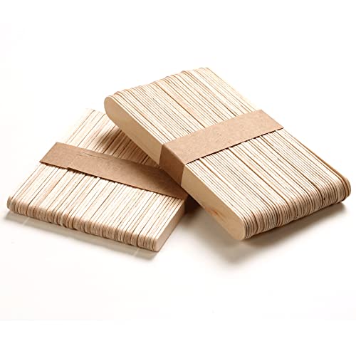 HOOMBOOM 4 Style Assorted Wax Applicators - 300 Pcs Wooden Spatulas for Body, Legs, Face, Eyebrow Hair Removal or Wood Crafts