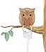 HUNGER Night Owl Magnetic Wall Key Holder - Easy to Mount - Powerful Magnets Keep Keychains and Loose Keys Securely in Place
