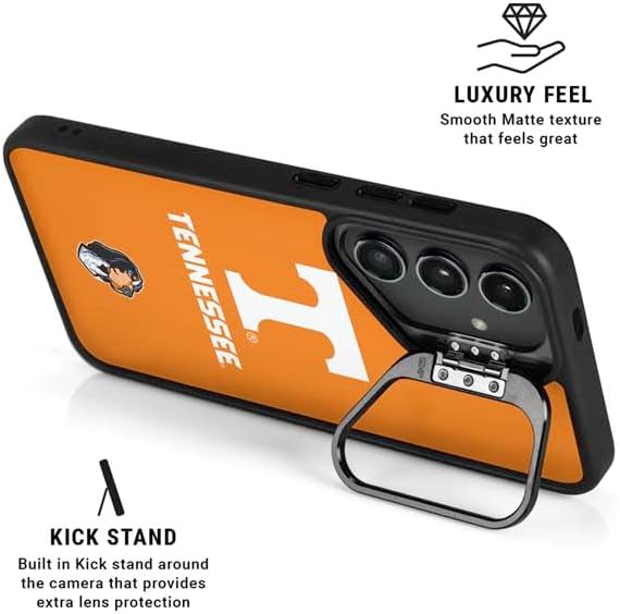 Skinit Kickstand Phone Case Compatible with Galaxy S25 Plus - Officially Licensed University of Tennessee-Knoxville T Logo on Orange Design