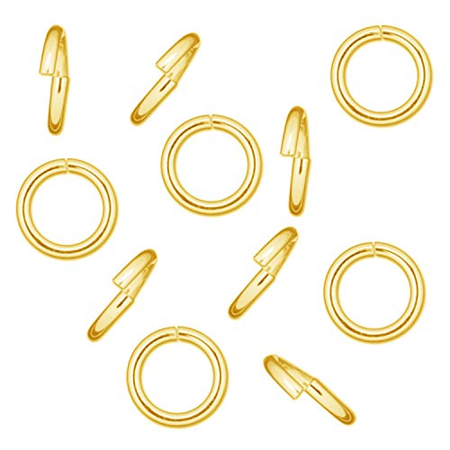 Anneau ouvert or jaune 9 carats 6 mm composant joaillerie fil fin