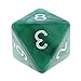 MonkeyJack 10pcs 8 Sided Dice D8 Polyhedral Dice for Dungeons and Dragons Green