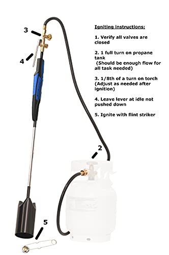 Flame-King-YSN500K-Heavy-Duty-500000-BTU-Propane-Torch-Weed-Burner-with-Flint-Striker-500K-Black