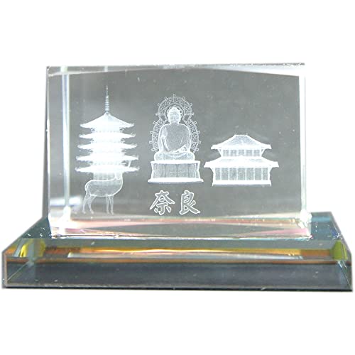 3Dレーザー加工クリスタル　奈良