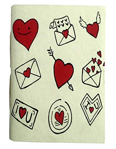 Purpledip (12085) Journal en papier fait main avec lettres d'amour Cover