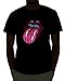 Emazing Lights Lips Sound Activated Light Up Rave Tee (Large)
