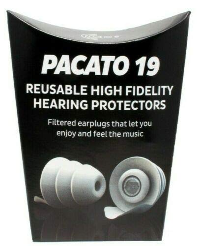 ACSPacato 19 Reusable High Fidelity Hearing Protectors Earplugs Ear Plugs