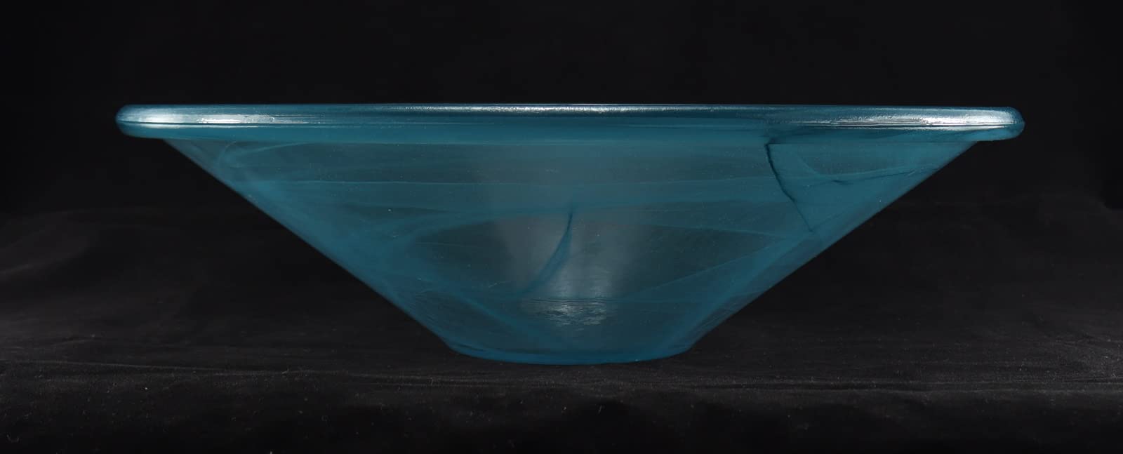 budawi® Glasschale grün rund Ø 35 cm – Brunnenschale oder Dekoschale – elegante Glas-Schale für Zimmerbrunnen, Nebler & Wohn-Dekoration