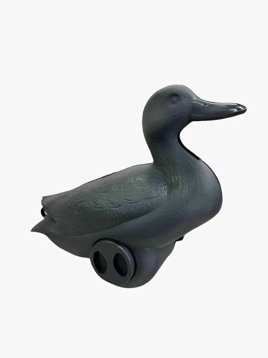 Outdoors Flyway Deputy Matte Black Motion Duck Decoy | Full-Body Design, Remote Control, Water-Rippling Action, Up to 4.5-Hour Runtime for Waterfowl Hunting