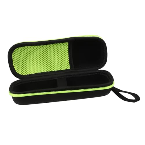 OKUMEYR カミソリ収納袋 保護シェーバーバッグ 髭剃り ケース シェーバー旅行ケース エヴァ 黒