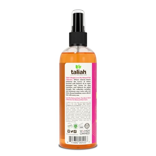 Taliah Waajid Love My Natural Hair Honey Dew Leave-In Conditioner & Curl Refresh 12oz – Moisturizing Spray with Honey & Batana Oil – Hydrating Detangler & Curl Refresher for Natural, Curly, Coily Hair - Image 3