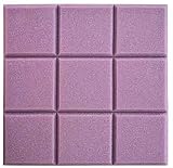 SDKFJ Schallabschirmung Flammhemmende Akustikplatten Schlafzimmer Wohnzimmer Schallabsorbierende Baumwolle Wanddekoration Schaumfliesen 0705(Color:Purple)