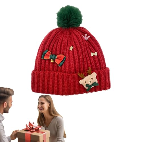 Wpsagek Weihnachtsmützen für Erwachsene, Weihnachtsmütze,Warme...