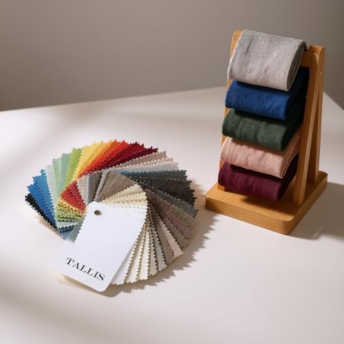 ChadMade Tallis Series Flax Textured Fabric Swatches Sample Book