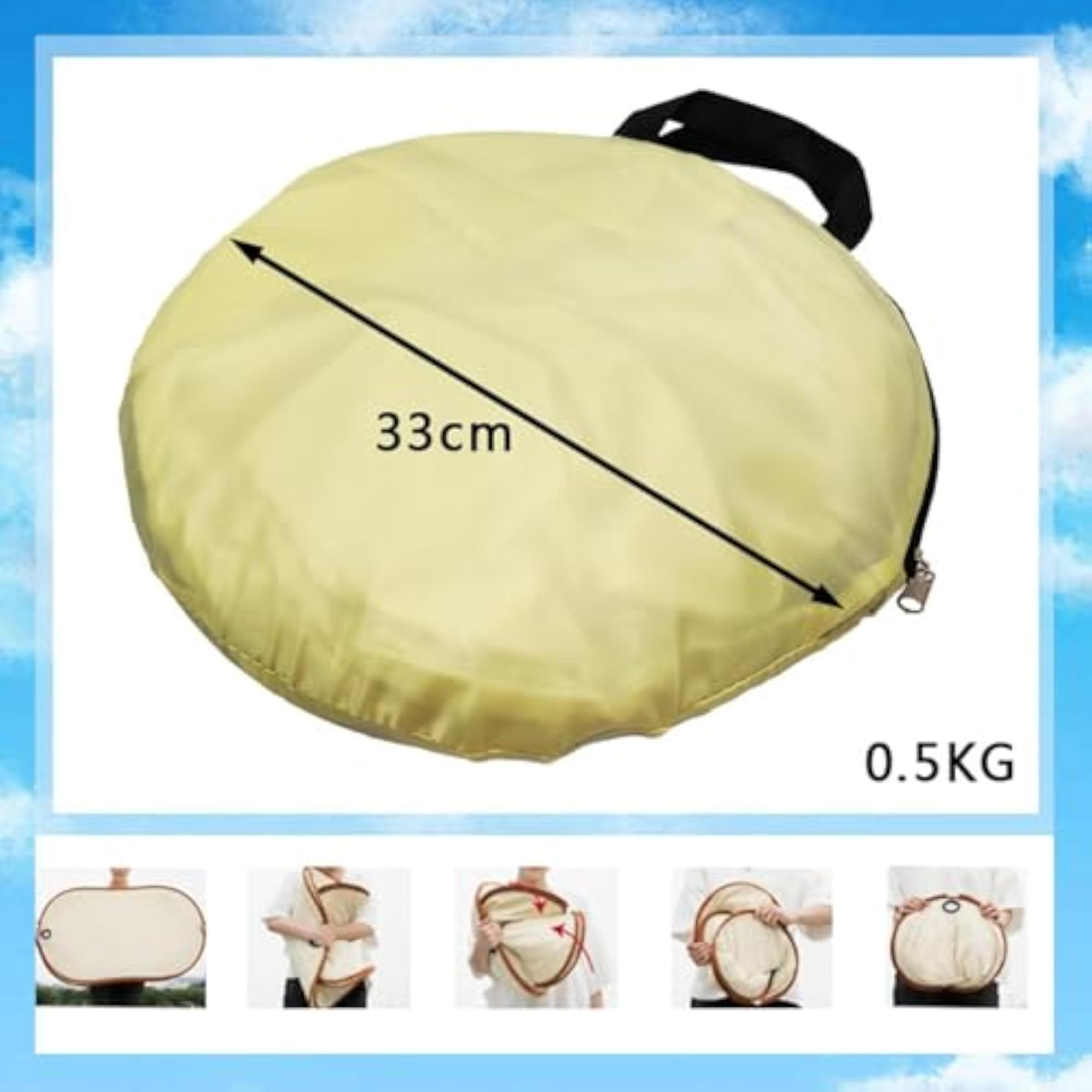 Clothes Drying Rack Cover for Travel, 1.6M with Curtain