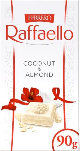 FFerrero Rocher White Chocolate Bar with Coconut & Almond, 90g