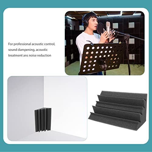Toddmomy 3pcs Low Frequency Sound Absorbing Foams Corner Bass Trap Ktv Soundproofing Material miniatura 7
