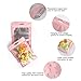 Bezall 100Pcs Resealable Mylar Bags with Front Window Smell Proof Bag Packaging Pouch Bag for Lip Gloss Eyelash Cookies Sample Food Jewelry Electronics Cute (Pink, 3x4.7Inches)