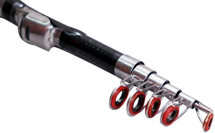Fishing Rod, Carbon Fiber Spinning & Casting Rod, Telescopic Fishing Pole Designed for Bass, Trout, Salmon, Steelhead, for Fresh & Saltwater